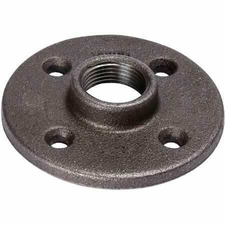 SOUTHLAND 1-1/4 In. x 4-1/8 In. Black Iron Floor Flange 521-606BG